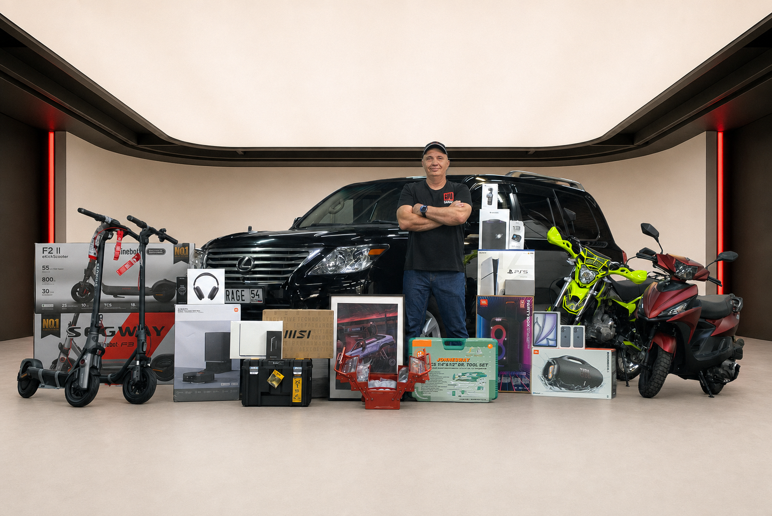 Влад Garage 54, Lexus LX570 и дополнительные призы акции